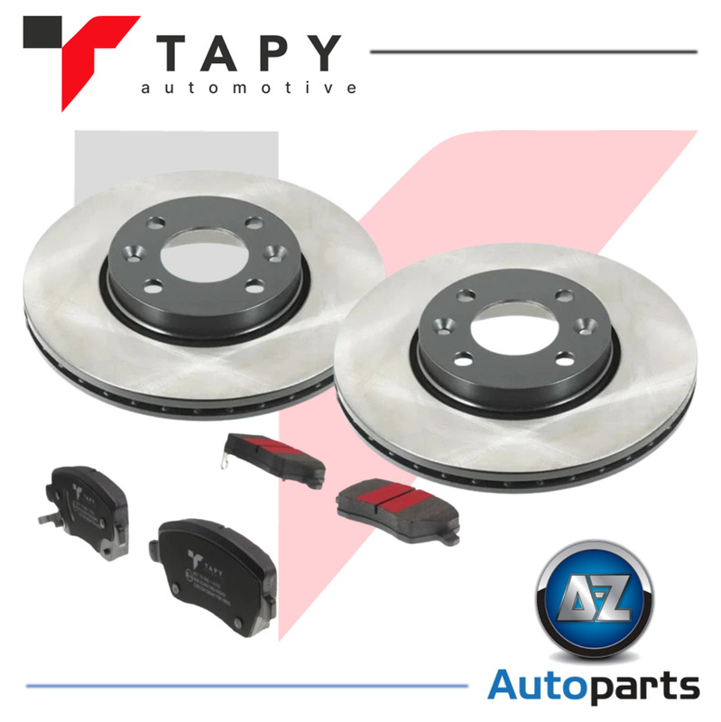 For Renault Clio MK3 1.2 2005-2014 Front 260mm Vented Brake Discs and Pads Tapy