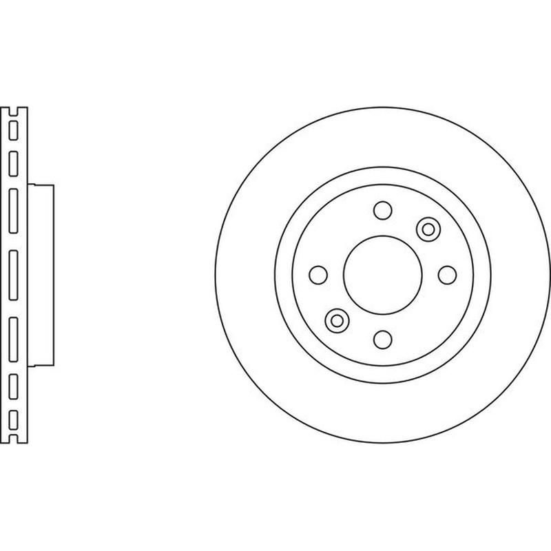 Apec Blue Brake Disc – Front SDK6065 – Fits selected Dacia Nissan Renault