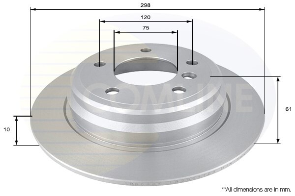Fits BMW 5 Series 1996-2004 2.0 D 2.5 TD Firstpart Rear Brake Disc #1 gallery
