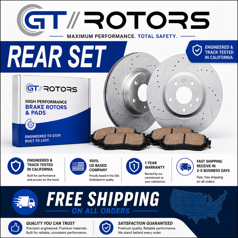 [REAR SET] GEOMET Disc Brake Rotors & Ceramic Pads for Hyundai Elantra 2011-2020