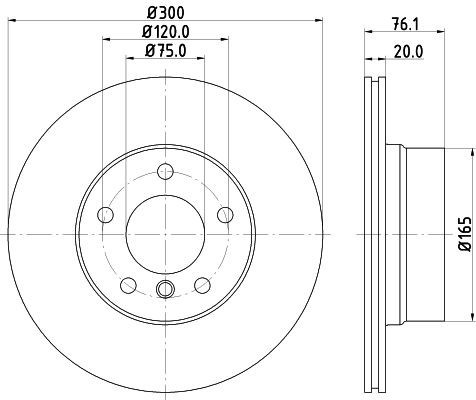 2X Mintex Rear Vented Brake Discs 300mm Fits BMW 1 Series