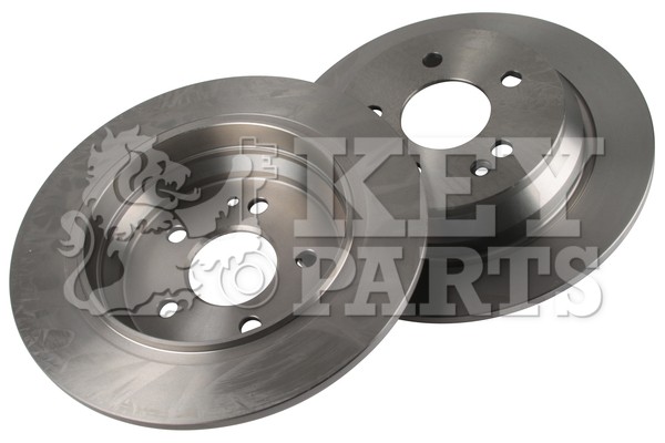 2x Brake Discs Pair Solid Rear 296mm KBD4489 Key Parts Set 6364230012 6394230112 gallery