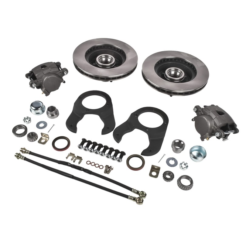 5 on 4-3/4 Disc Brake Kit 11 Inch Metric Caliper for Ford Spindle 37-48 New