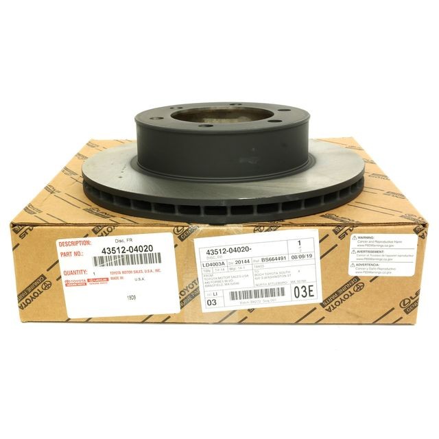 1996-2002 4Runner Front Brake Disc Rotors & Brake Pads Kit GENUINE OEM PART gallery