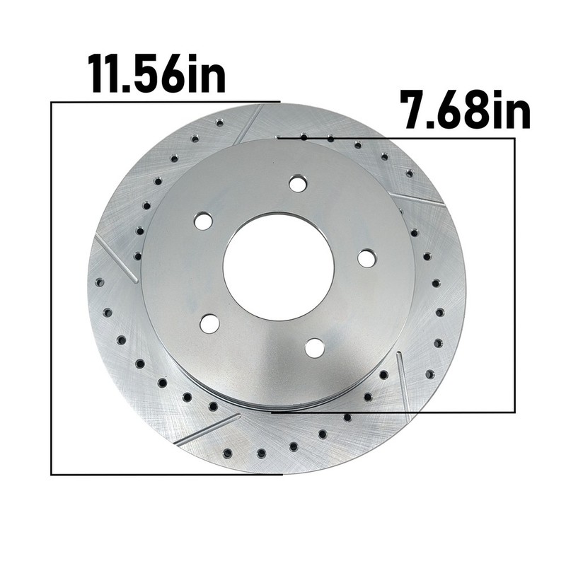 For 63-87 Chevy C10 Rear Disc Brake Kit 12" D/S 5 Lug Rotors Master & Valve gallery