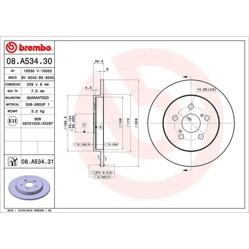 Brake Pads Rotors Set Front Rear Fits Toyota Prius 1.8L gallery