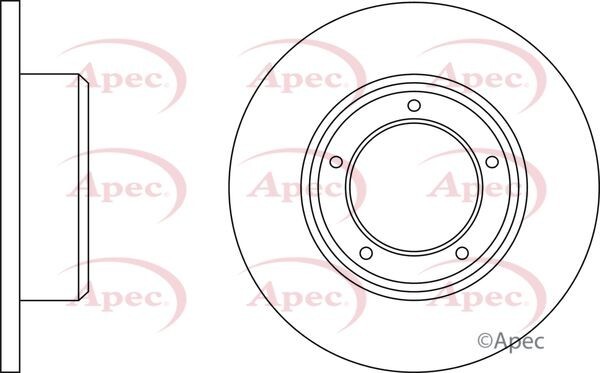 2X APEC DSK908 FRONT BRAKE DISCS FOR LAND ROVER RANGE ROVER FRC7329 LR017951