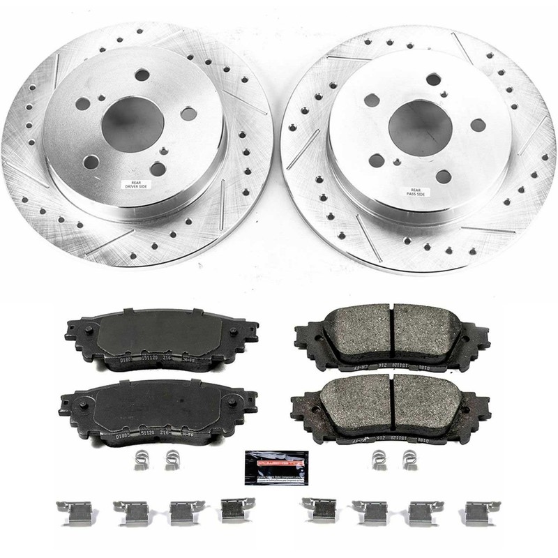 Power Stop for 15-17 Lexus NX200t Rear Z23 Evolution Sport Brake Kit