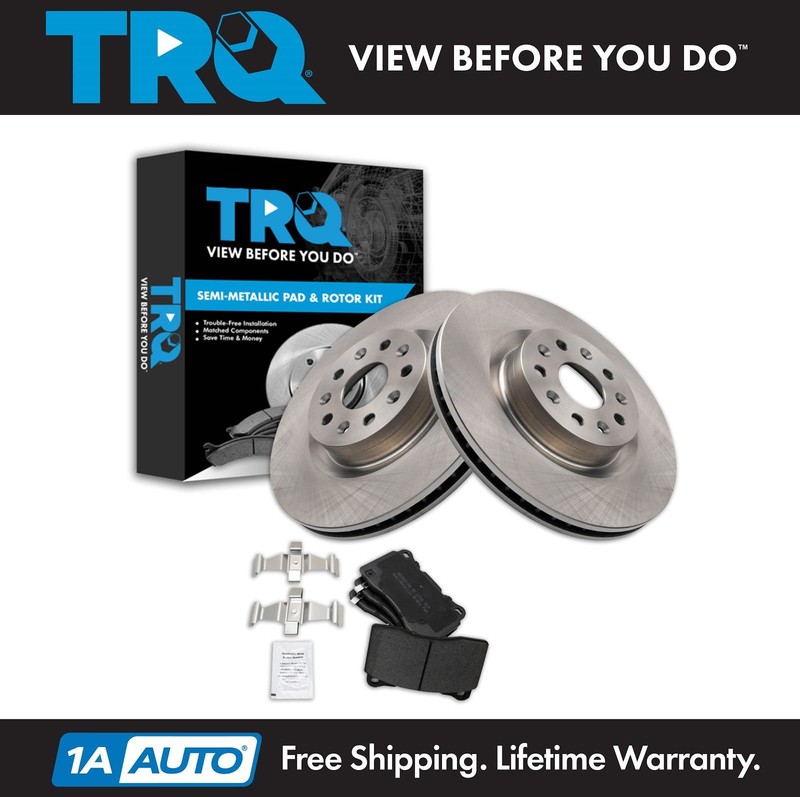 TRQ Front Brake Pad & Rotor Kit Fits 2016-2018 Cadillac CT6 2014-2018 CTS