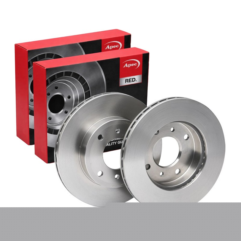 2X APEC Front Brake Discs for NISSAN 200SX 1988-94 256mm Vented DSK507