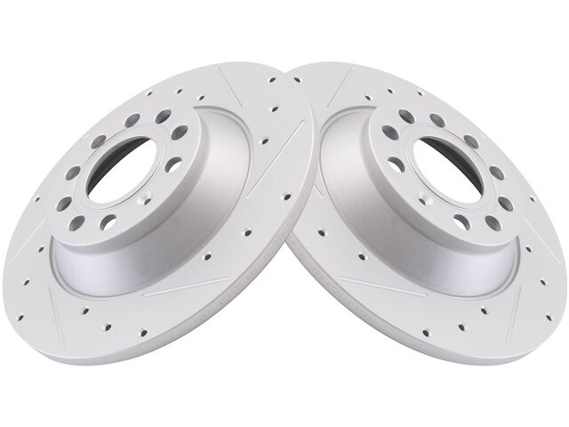 Rear DIY Solutions Brake Rotor Set fits Audi S6 2010 39YTWZ