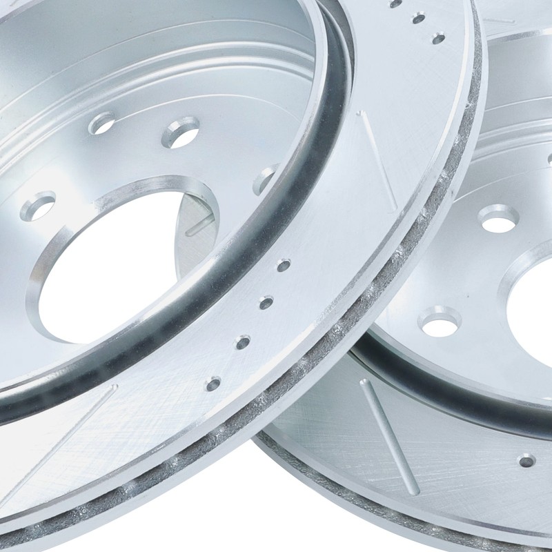 Rear Drilled Brake Rotors+Brake Pads For Nissan Armada 2017 2018 2019 5.6L gallery