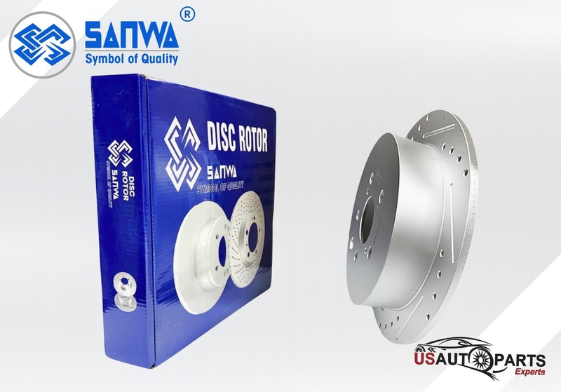 PAIR OF REAR RH/LH BRAKE ROTOR DS SOLID&GEOMET COATED 308mm FOR TOYOTA 2010-2020 gallery