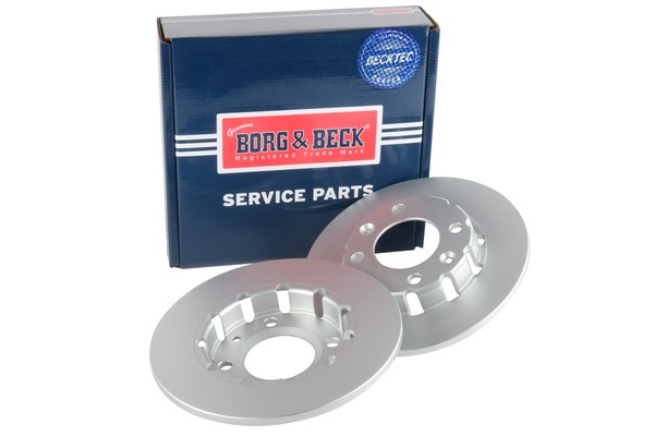 2x Brake Discs Pair Solid fits VAUXHALL MOKKA 1.2 Rear 2020 on 249mm Set B&B New gallery