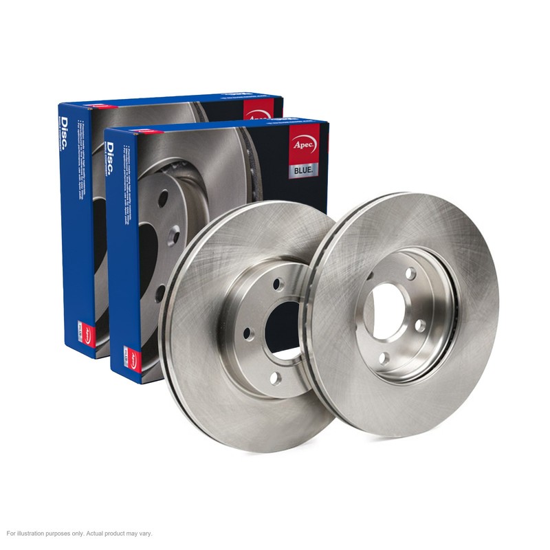 2x APEC Front Brake Discs For VOLVO V50 (545) 1.6 D 2005-12 SDK6030