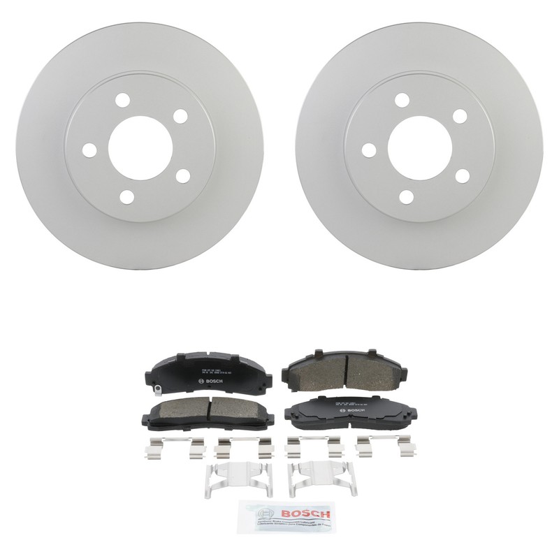 Bosch Front Rotors Quietcast Ceramic Disc Brake Pad Kit For Explorer Ranger