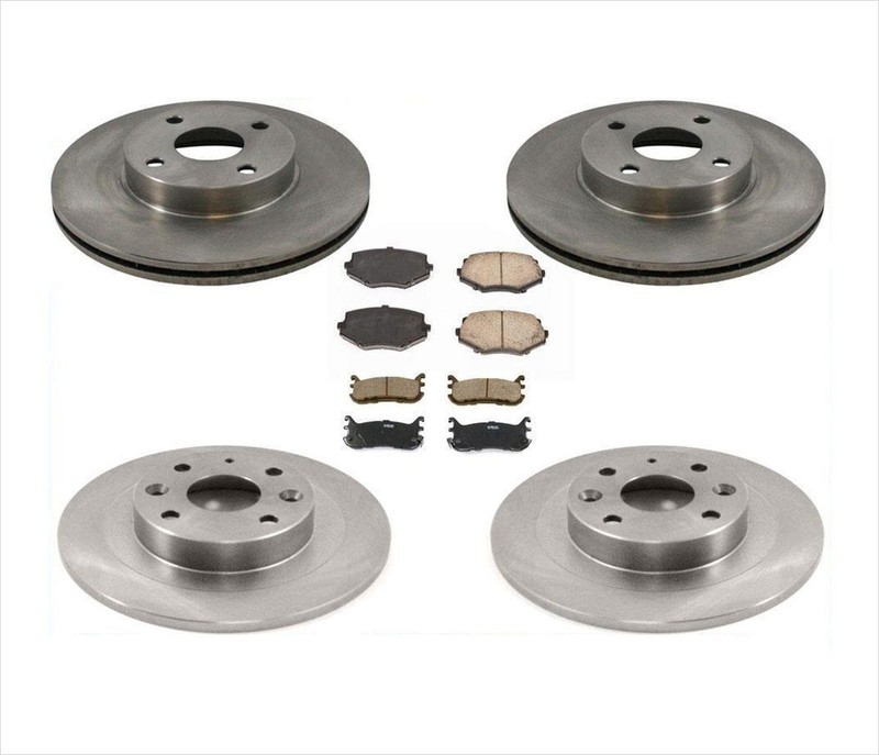 Fits For 94-2000 Mazda Miata MX-5 10 Inch Front & 9 3/4 Inch Rear Rotors & Pads