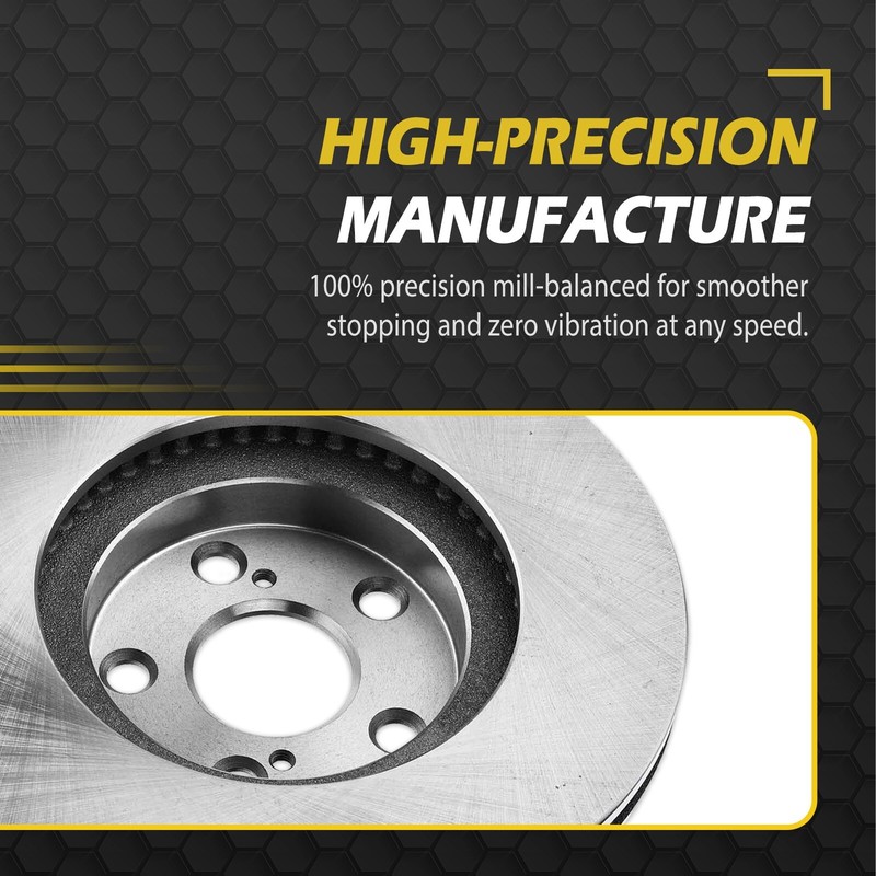 Front Vented Brake Disc Rotors Kit for Chevrolet Express 2500 GMC Savana 2500 gallery