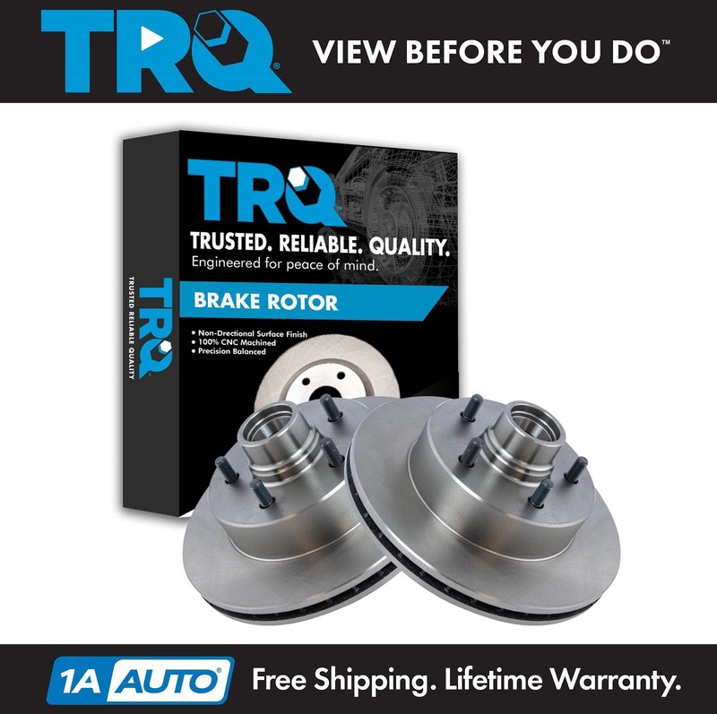 TRQ Front Brake Rotors Set For 1990-2002 Chevrolet Astro GMC Safari