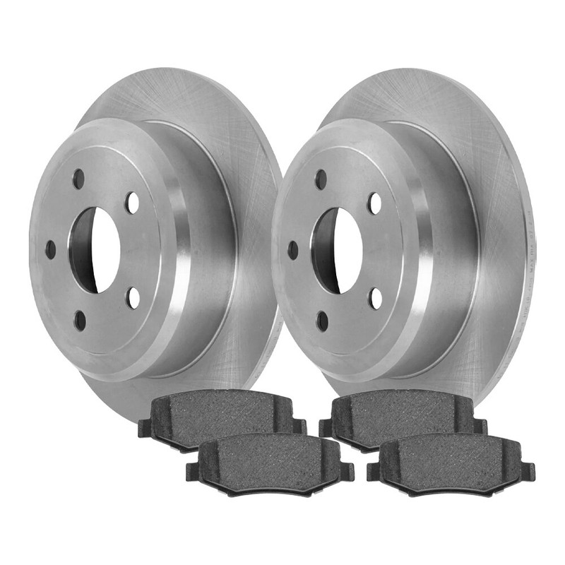 Rear Ceramic Brake Pad & Rotor Kit for 2007-2017 Jeep Wrangler