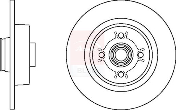 2x Brake Discs Pair Solid Rear 274mm SDK6453 Apec Blue Set 7701208230 8200209774 gallery