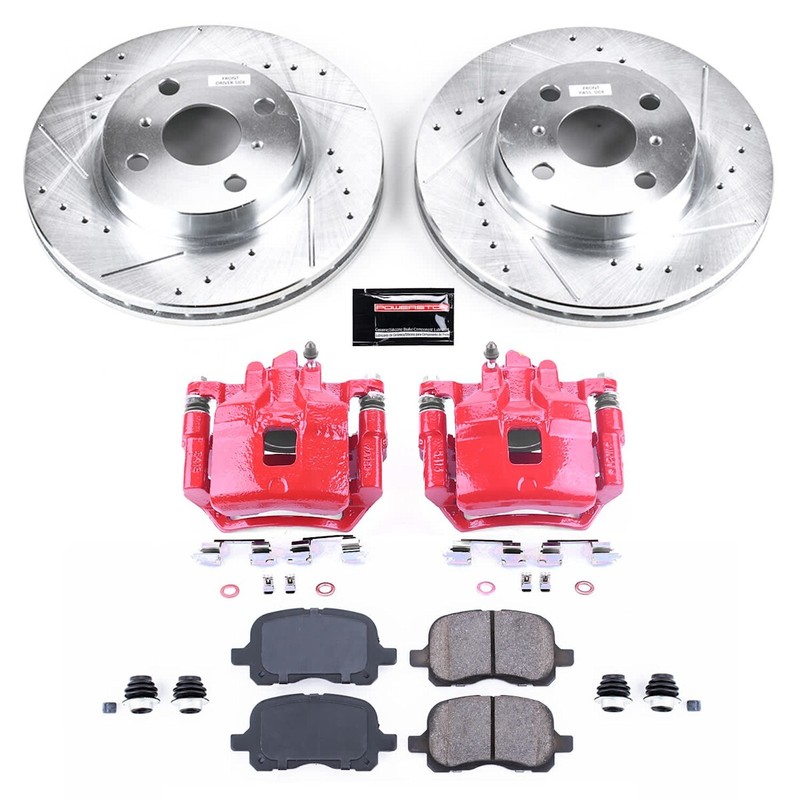 KC1152 Powerstop Brake Kit With Calipers 2-Wheel Set Front for Chevy Corolla gallery