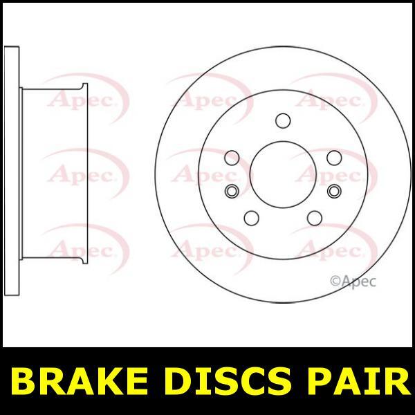 Brake Discs Pair Front FOR VW TRANSPORTER T2 1.6 2.0 70->79 Petrol Apec gallery