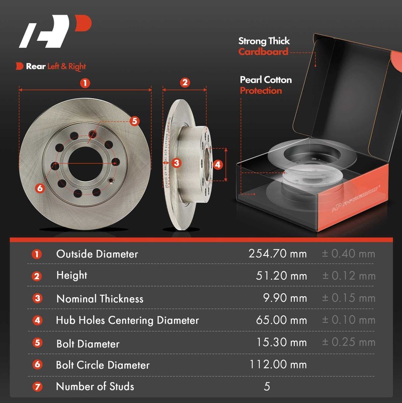 A-Premium Front & Rear Disc Brake Rotors & Ceramic Pads for VW Jetta 2012 2013 gallery