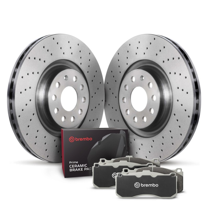 Brembo KTX0146 Front Brake Kit for 2015-2020 Audi A3/S3/TT Quattro/Q3/Arteon