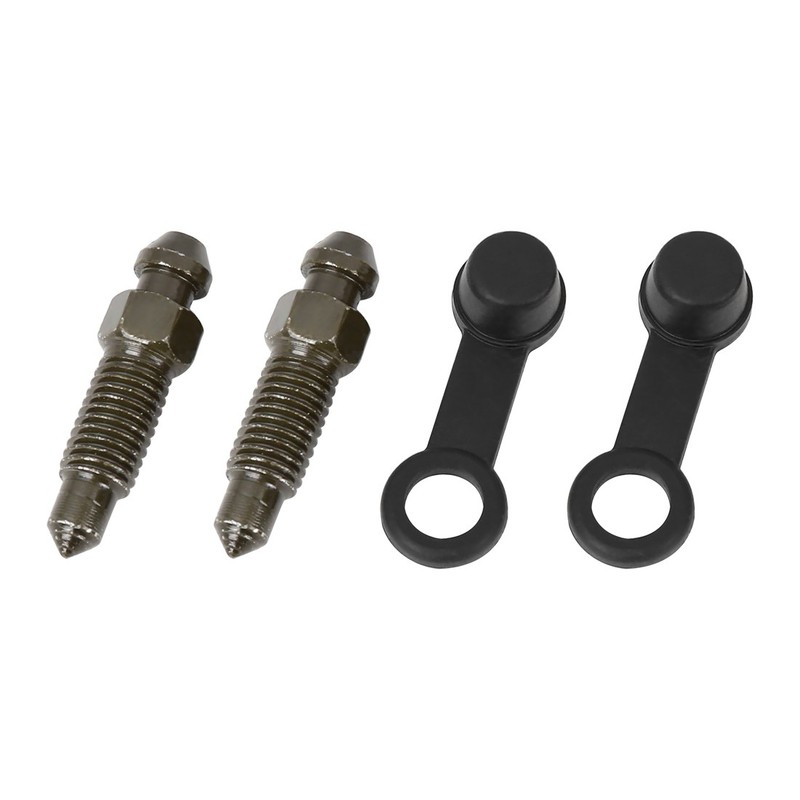 2pcs M7x1mm Banjo Bleeding Bolt Screw with Hood for Motorcycle