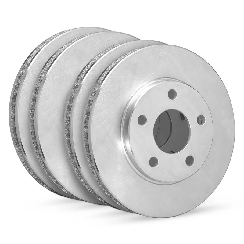 For Mini Cooper 16-19 R1 Concepts WFPN2-32011 Plain Front & Rear Brake Rotor Set