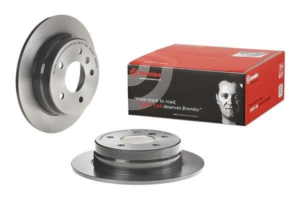 2X Brembo 08.9580.21 Rear Solid Brake Discs Fits Mercedes A-Class Vaneo