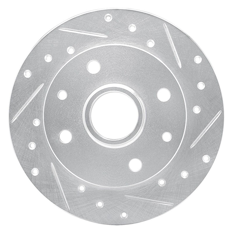For Mazda RX-7 81-85 Brake Rotor eLINE Drilled & Slotted 1-Piece Rear Passenger