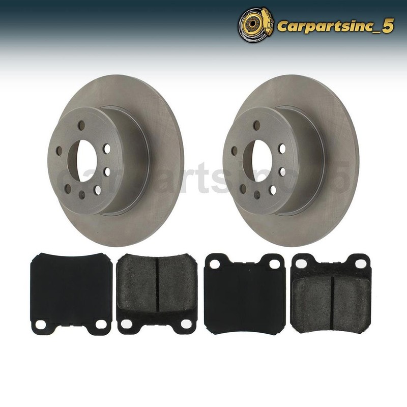 Brake Pad Brake Rotor Rear Fits 2000-2008 Chevrolet Astra 1999-2003 Saab 9-3