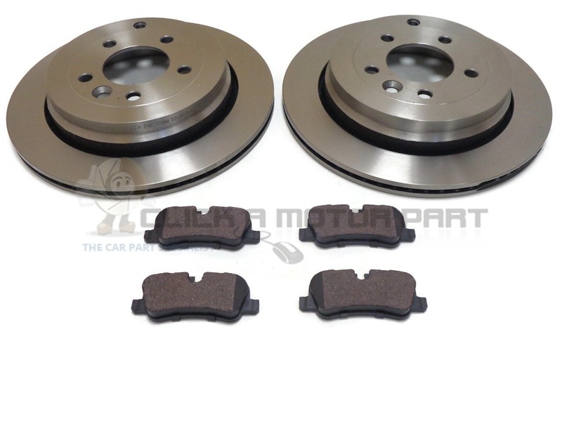 LANDROVER DISCOVERY 3 2.7 TD V6 2004-2009 REAR 2 BRAKE DISCS AND PADS SET NEW