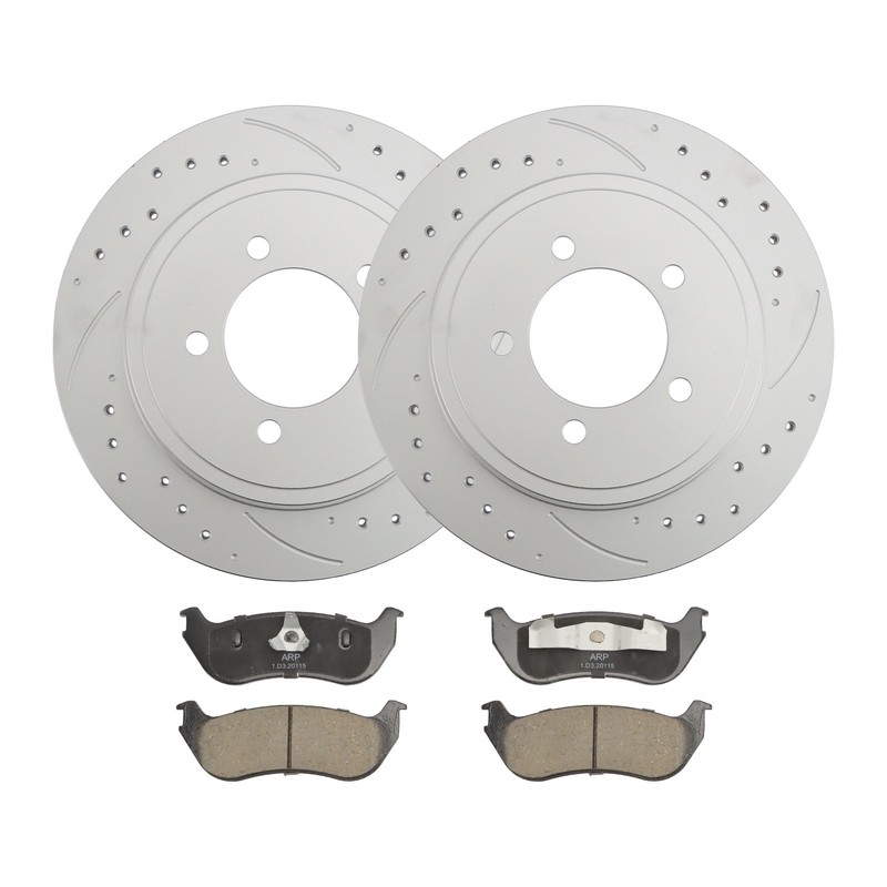 54098 Rear Disc Rotors Brake Pads for 2002-05 Ford Explorer Mercury Mountaineer