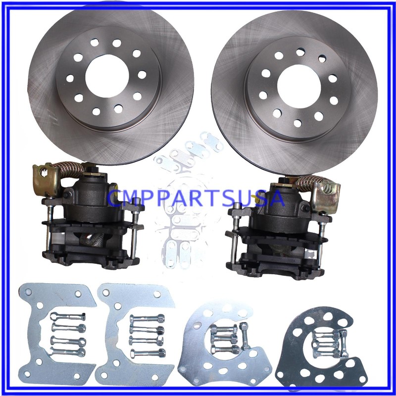 1set Bolt-On Rear Disc Brake Kit w/ E-Brake Caliper For Ford 9 Inch