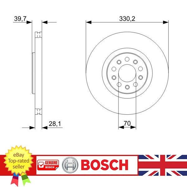 Brake Discs For Alfa Romeo 159 BRERA GIULIETTA SPIDER 51760622 , 0986479290