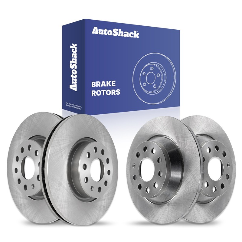 Front Rear Brake Rotors Set for Volkswagen, Jetta 2019-2025, FWD L4 1.5L 2.0L