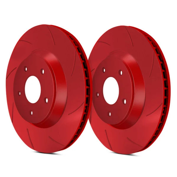 For Porsche Cayenne 03-18 ATL Autosports Slotted Front Brake Rotors