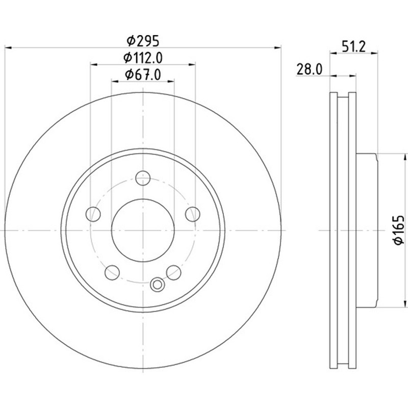DON 295mm Front Brake Disc Set Fits Mercedes PCD12232 gallery