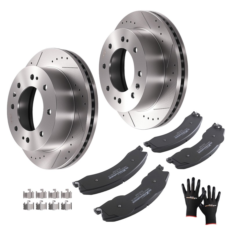 Front Brake Rotors & Pads Set for Chevrolet Suburban 3500 HD 2016-2019 S55191