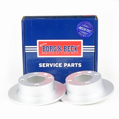 2x Brake Discs Pair Solid Rear 224mm BBD4975 Borg & Beck Set 95667811 Quality gallery