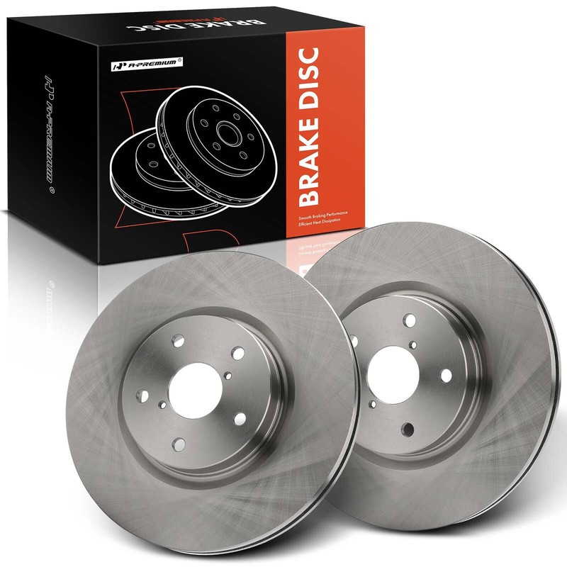 2Pcs Front LH & RH Side Disc Brake Rotors for Subaru Legacy Tribeca Outback WRX