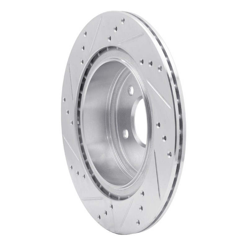 Dynamic Friction 631-67055R DFC Brake Rotor - Drilled and Slotted - Silver gallery