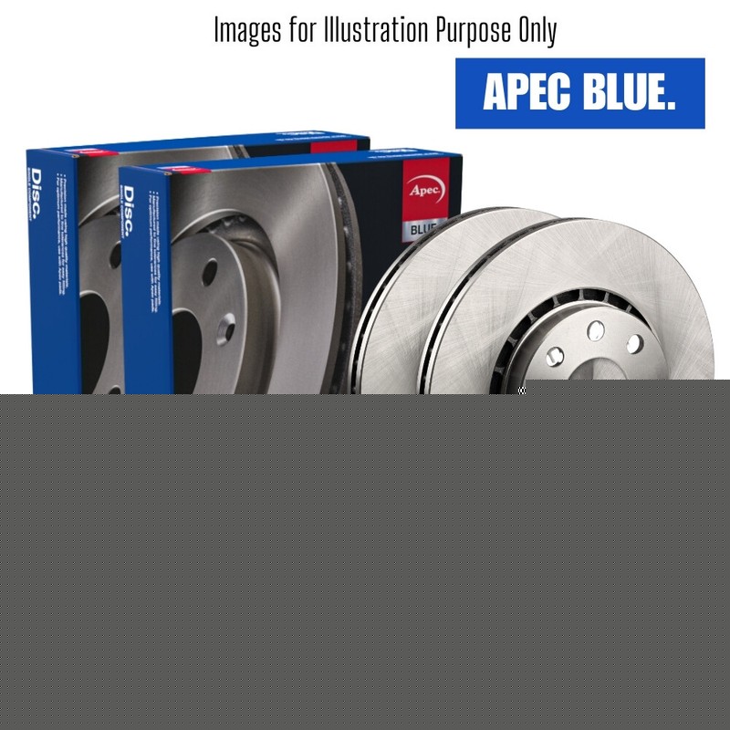Brake Discs Pair Front FOR JAGUAR S-TYPE 298bhp 4.2 02->07 CHOICE2/2 Blue