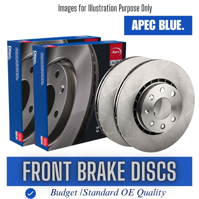 Brake Discs Pair Front FOR KIA CEED JD 1.0 1.4 1.6 12->18 CHOICE2/2 Blue
