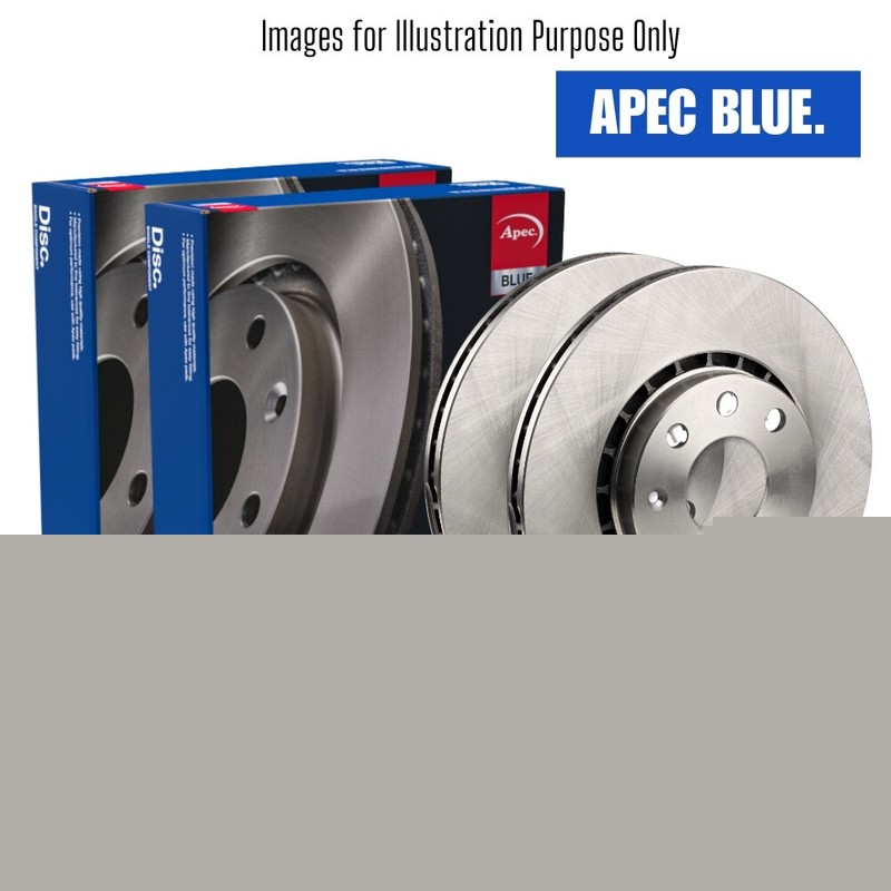 Brake Discs Pair Front FOR NISSAN INTERSTAR 2.3 21->ON Diesel X62B Blue