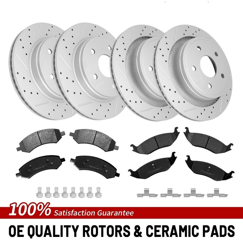 Front & Rear Brake Rotor Pad For 2006-2023 Ram 1500/1500 Classic Dodge Ram 1500