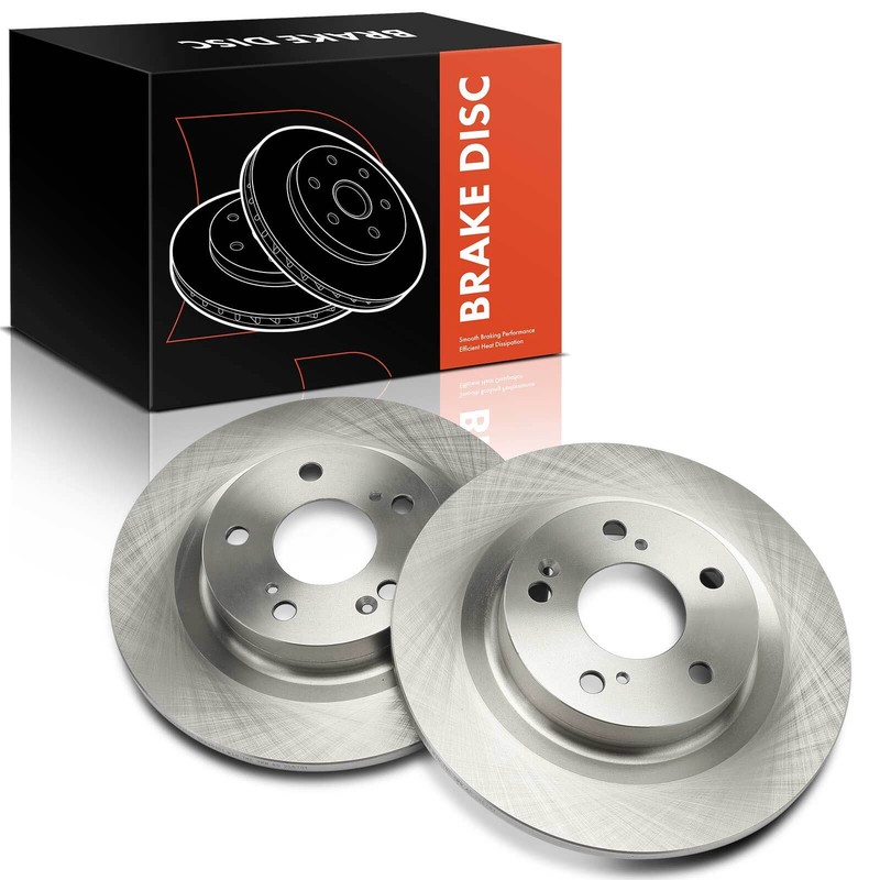 Rear LH & RH Disc Brake Rotors for Honda Civic Type R 2017 2018 2019 2020 2023